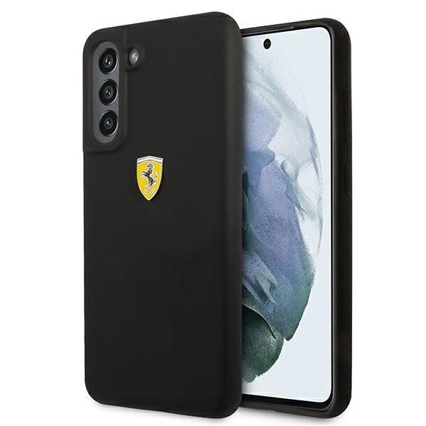 Etui Ferrari Silicone para Samsung Galaxy S21 FE - preto