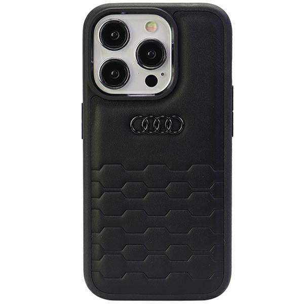 Etui Audi GT em Couro Sintético para iPhone 15 Pro - preto