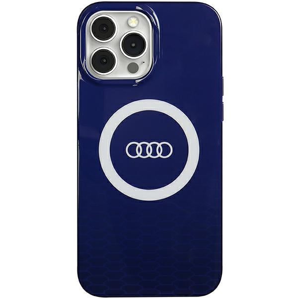Capa Audi IML Big Logo MagSafe para iPhone 13 Pro Max - azul