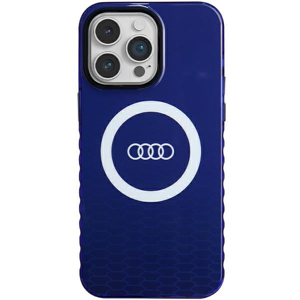 Capa Audi IML Big Logo MagSafe para iPhone 14 Pro Max - azul