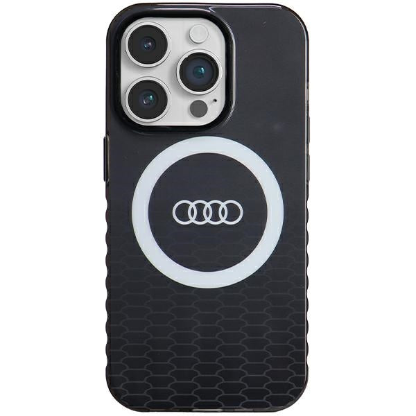 Capa Audi IML Big Logo MagSafe para iPhone 14 Pro - preta