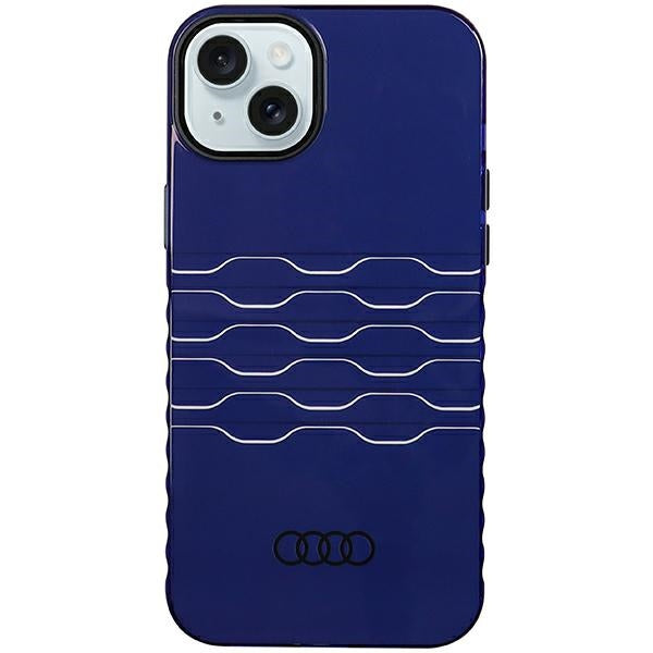 Capa Audi IML MagSafe para iPhone 15 Plus / 14 Plus - azul