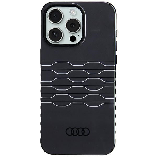 Capa Audi IML MagSafe para iPhone 15 Pro Max - preta