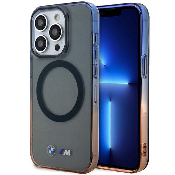 Capa BMW Gradient Bumper MagSafe para iPhone 14 Pro - cinza