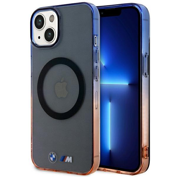 Capa BMW Gradient Bumper MagSafe para iPhone 14 - cinza