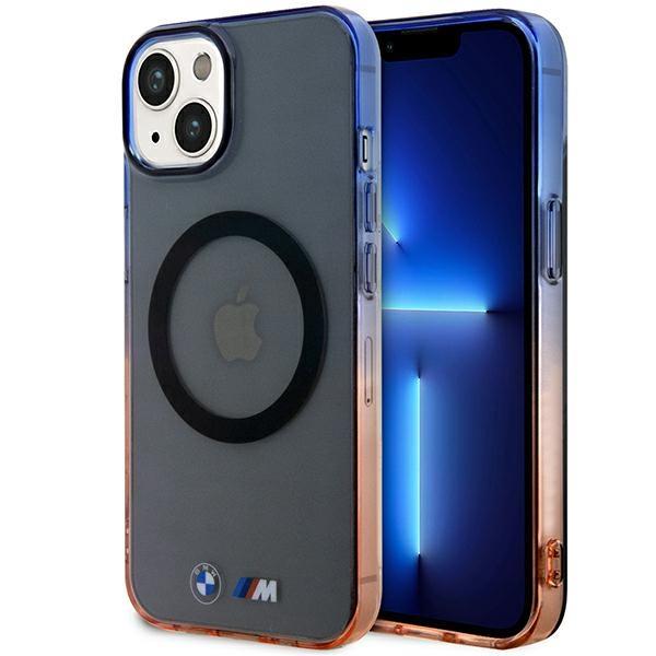 Capa BMW Gradient Bumper MagSafe para iPhone 14 Plus - cinza