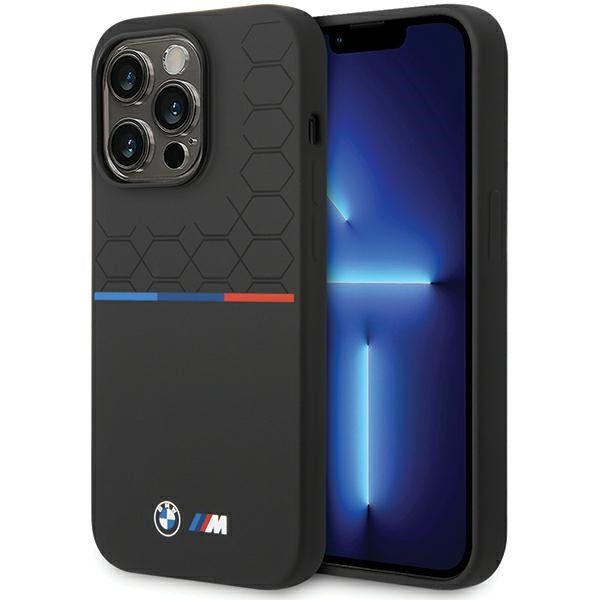 Capa BMW M de Silicone com Estampa para iPhone 14 Pro Max - preta