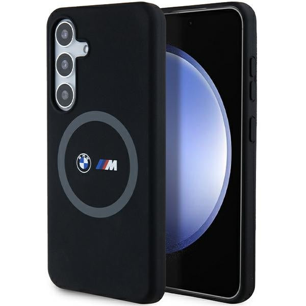 Etui BMW M Silicone Printed Ring MagSafe para Samsung Galaxy S24 - preto