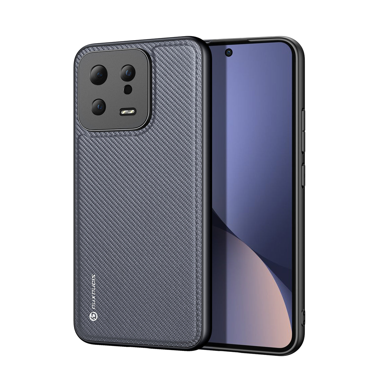 Capa Dux Ducis Fino para Xiaomi 13 com moldura de silicone cinza