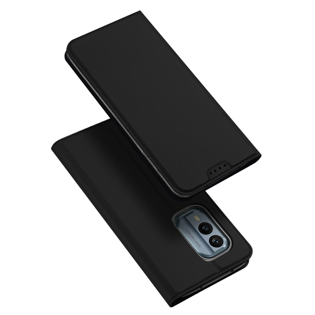 Capa Dux Ducis Skin Pro para Nokia X30 com aba, porta-cartões e suporte, na cor preta