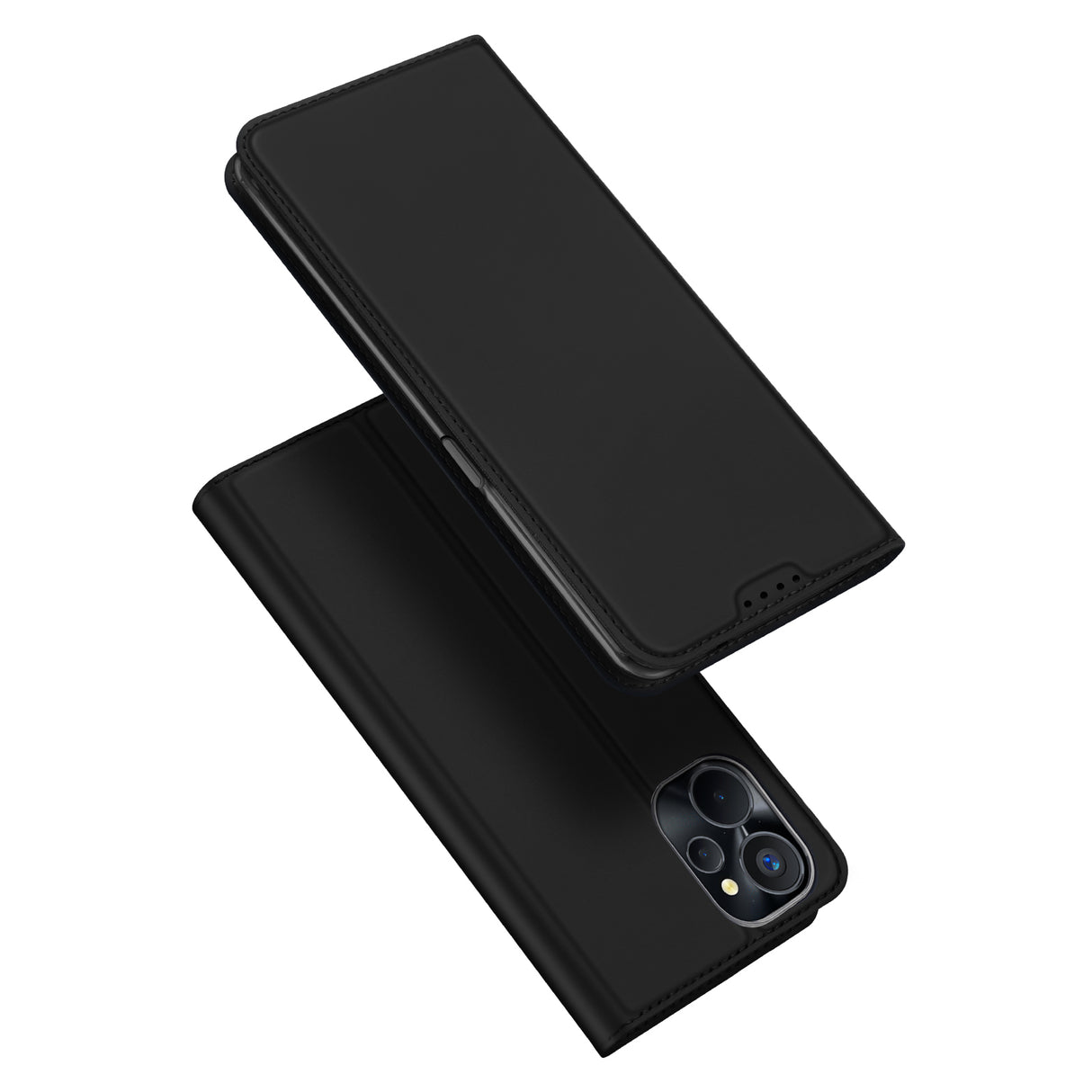 Capa Dux Ducis Skin Pro para Realme 10 5G / Realme 9i 5G com aba, porta-cartões e suporte, na cor preta.