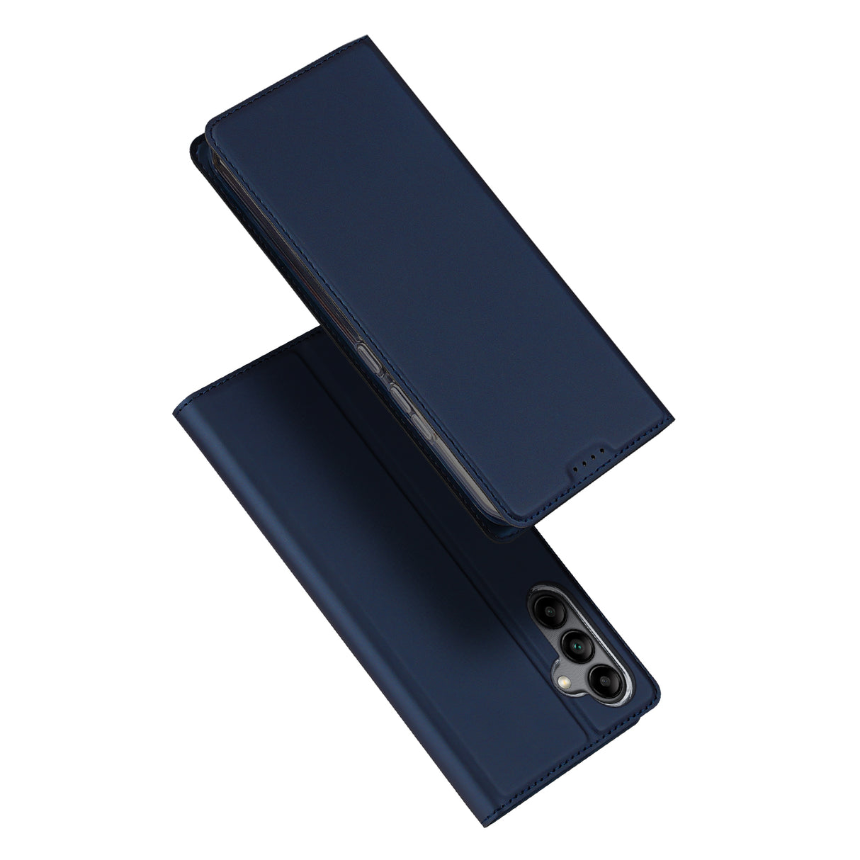 Capa Dux Ducis Skin Pro para Samsung Galaxy A34 5G com aba, porta-cartões e suporte na cor azul