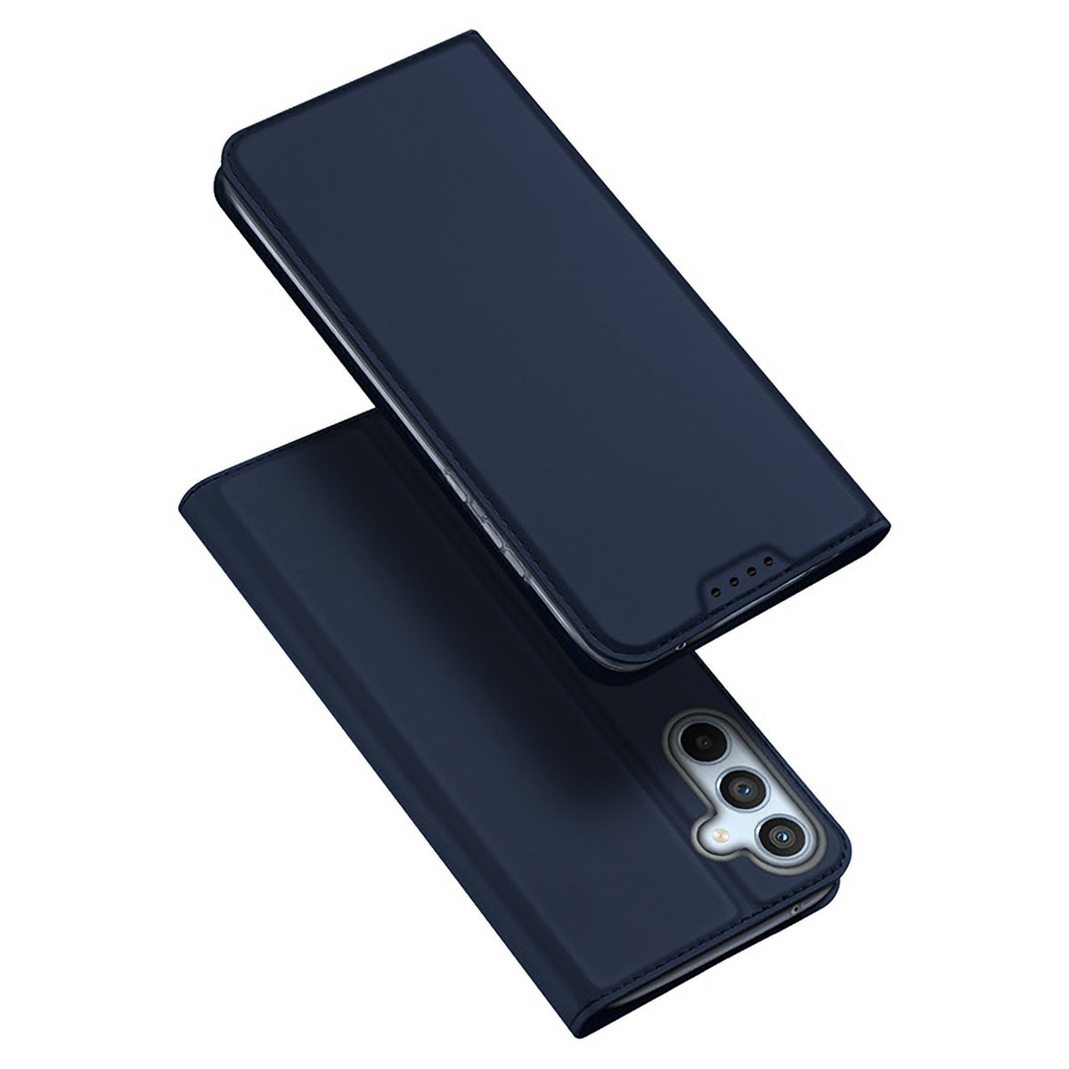 Capa Dux Ducis Skin Pro para Samsung Galaxy A54 5G com aba, porta-cartões e suporte na cor azul