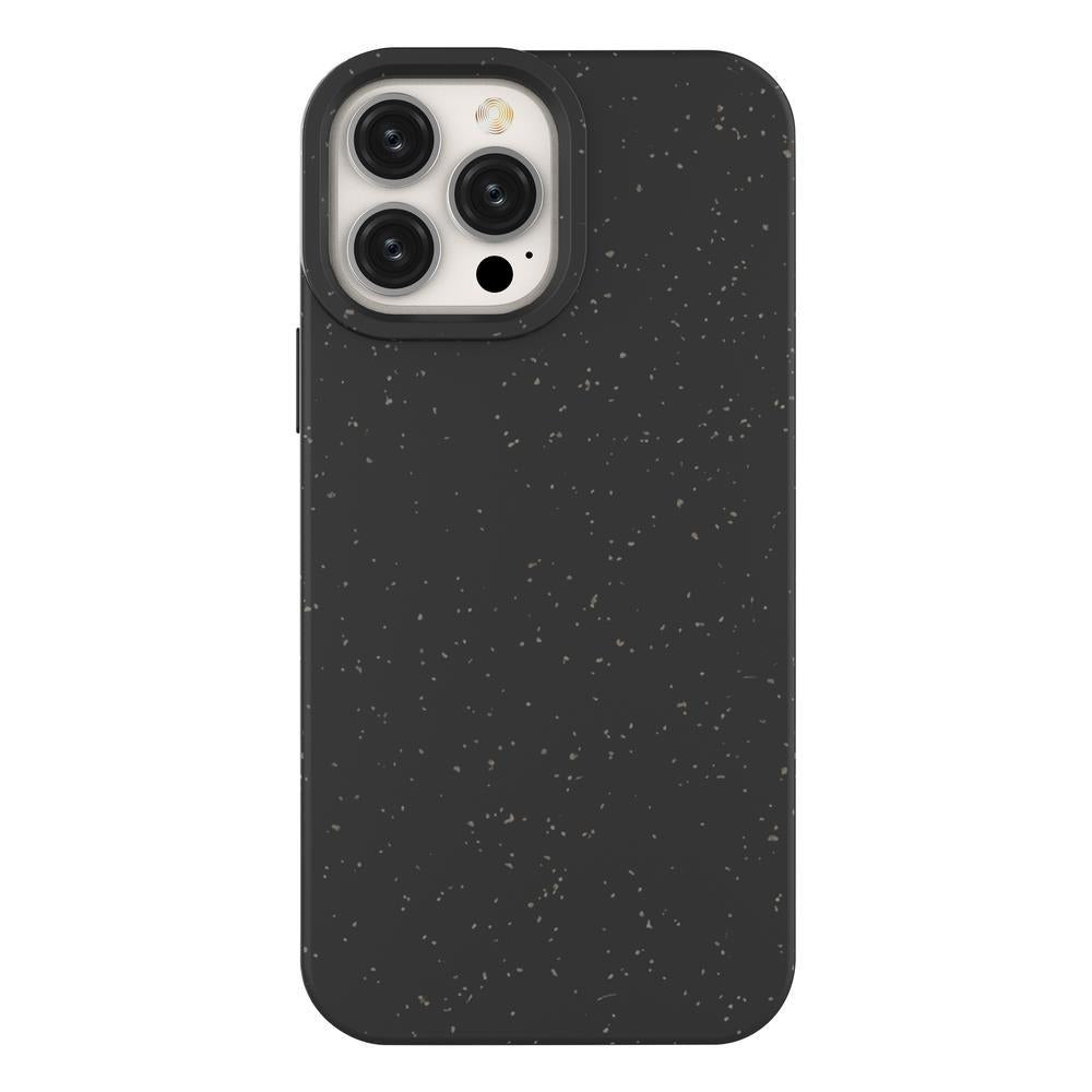 Capa Eco Case para iPhone 14 Plus em silicone degradável preto.