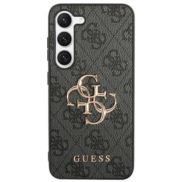 Capa Guess 4G com Logo Metálico Grande para Samsung Galaxy S24 - preta
