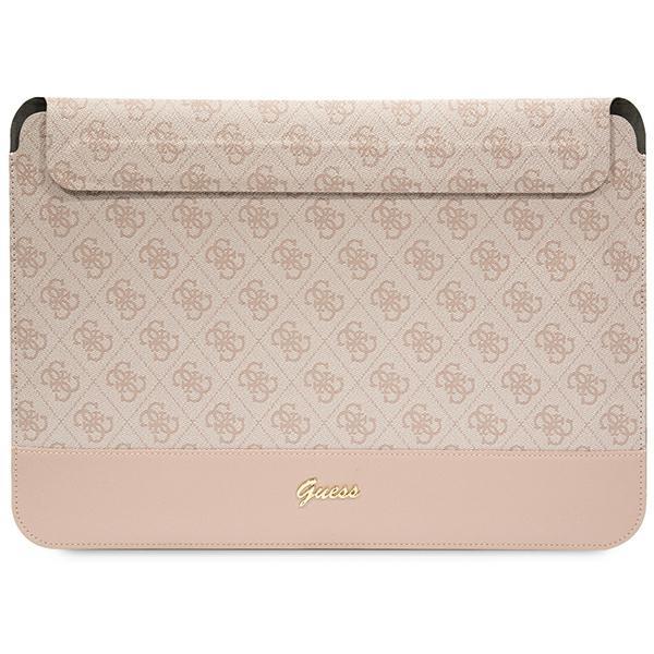 Capa Guess 4G Stripe Metal Logo para laptop de 14" - rosa