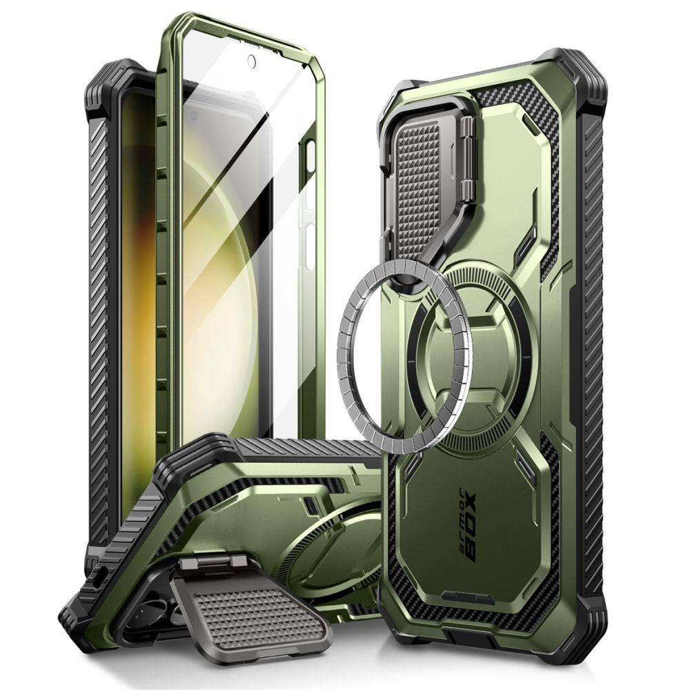 Capa Supcase IBLSN Armorbox Mag com MagSafe para Samsung Galaxy S24 - verde