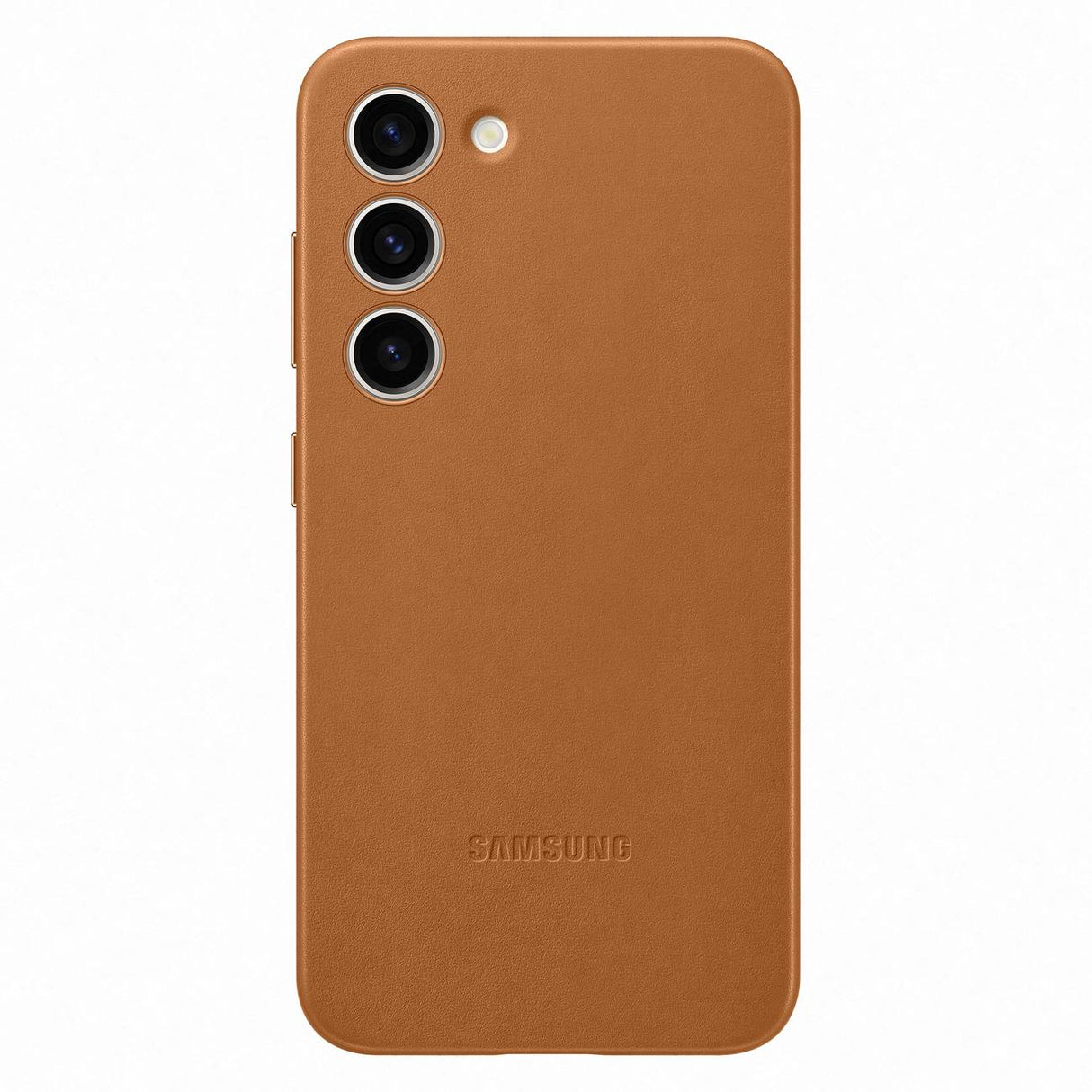Capa de Couro Samsung para Samsung Galaxy S23, capa de couro natural na cor camelo (EF-VS911LAEGWW)