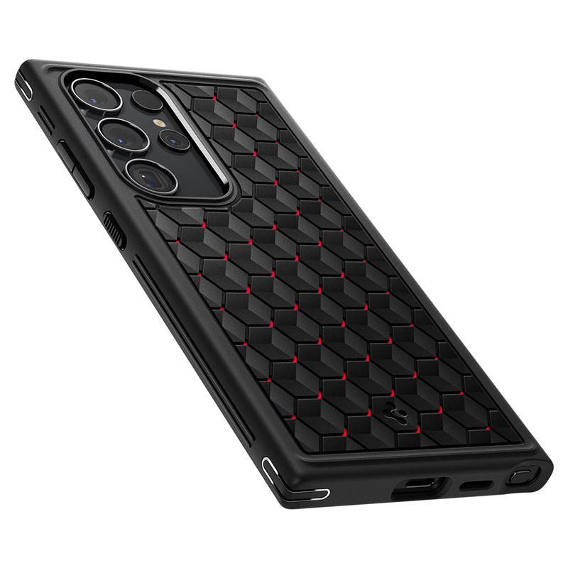 Capa Spigen Cryo Armor para Samsung Galaxy S24 Ultra - preto-vermelho