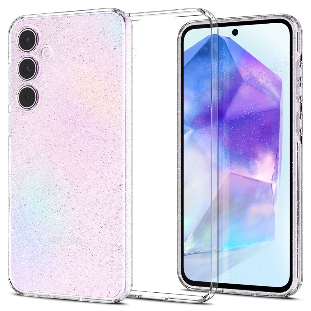 Capa Spigen Liquid Crystal para Samsung Galaxy A55 5G - transparente com glitter