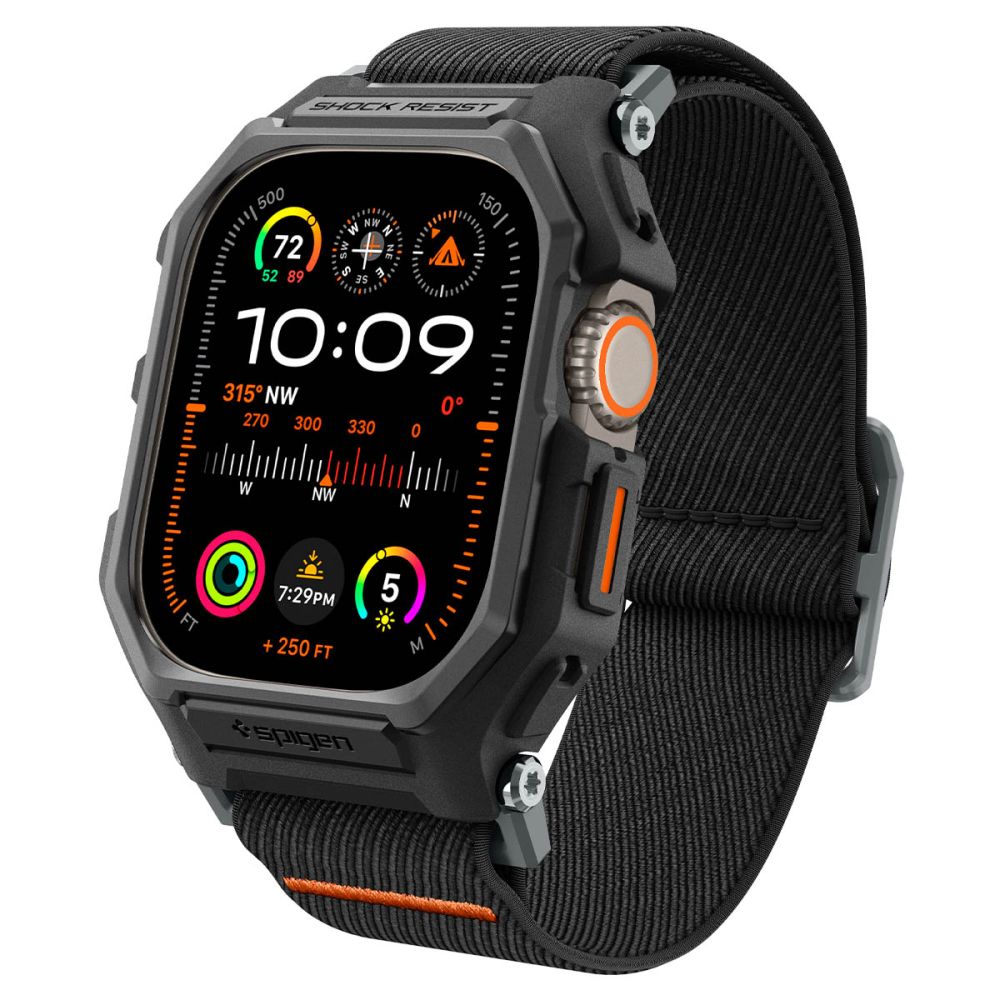 Estojo com alça Spigen Lite Fit Pro para Apple Watch Ultra 1 / 2 (49 mm) - preto fosco