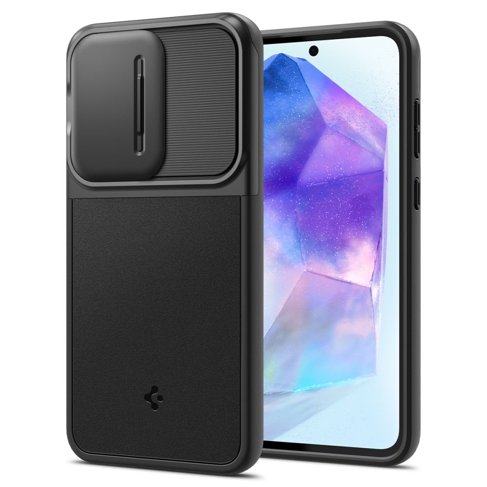 Capa Spigen Optik Armor para Samsung Galaxy A55 5G - preta