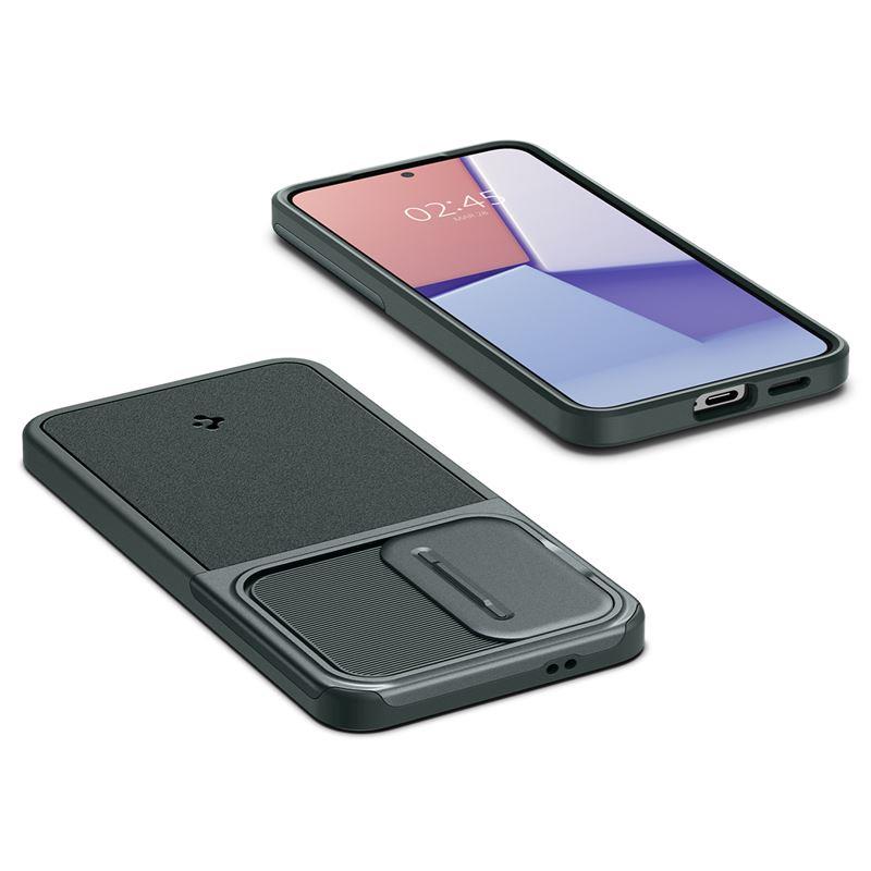 Capa Spigen Optik Armor para Samsung Galaxy S24 - verde escuro