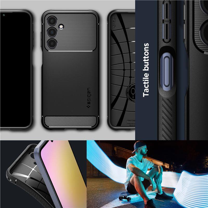 Capa Spigen Rugged Armor para Samsung Galaxy A25 5G - preto fosco