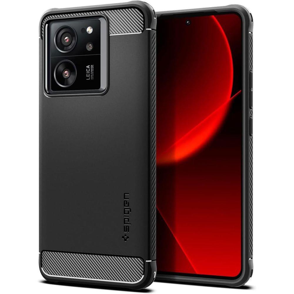 Capa Spigen Rugged Armor para Xiaomi 13T / 13T Pro - preto fosco