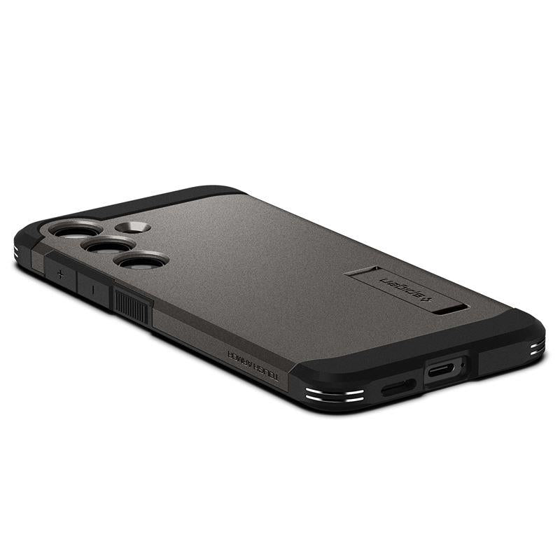 Capa Spigen Tough Armor para Samsung Galaxy S24 - cinza metálico