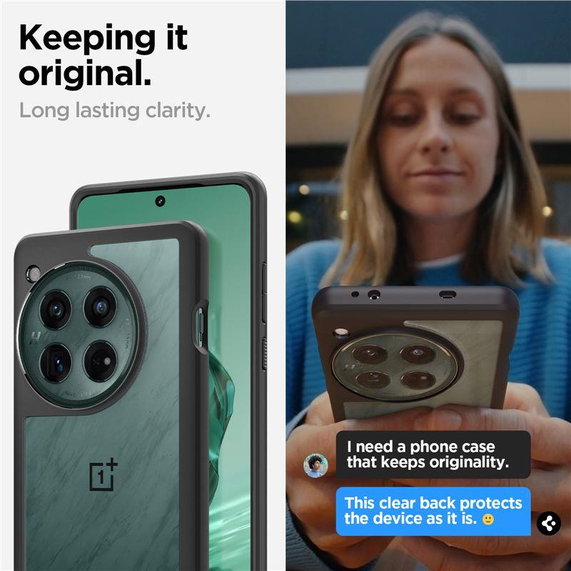 Capa Spigen Ultra Hybrid para OnePlus 12 - preto fosco