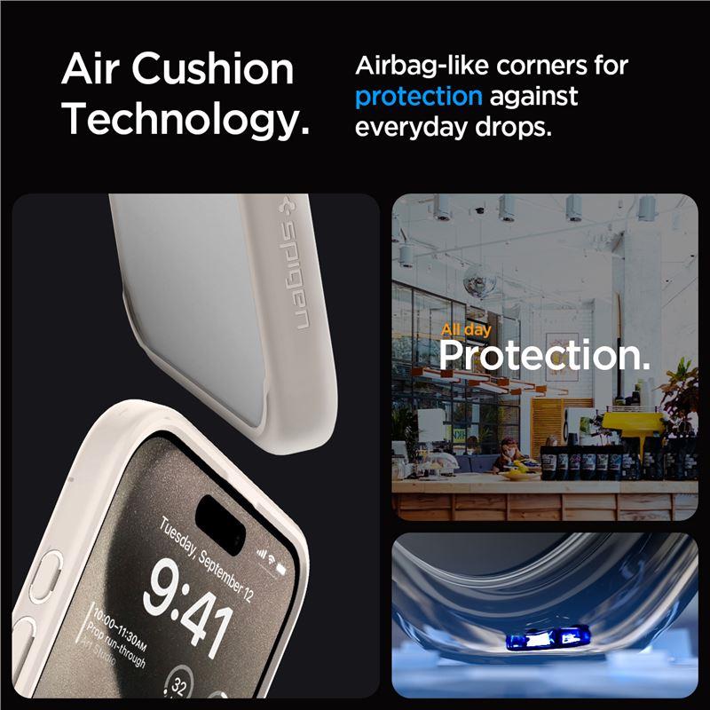 Capa Spigen Ultra Hybrid para iPhone 15 Pro - titânio natural