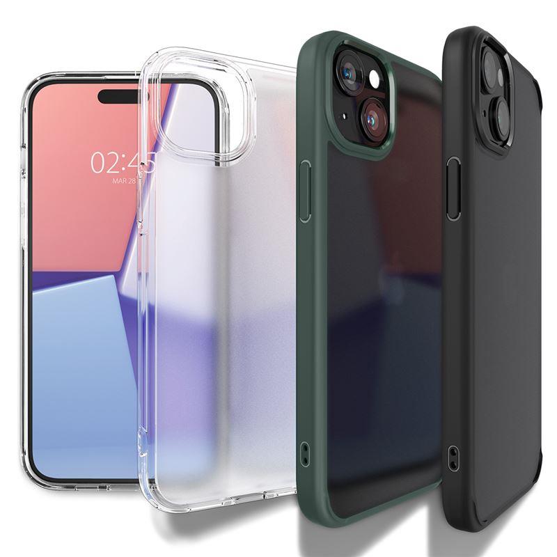 Capa Spigen Ultra Hybrid para iPhone 15 - verde escuro