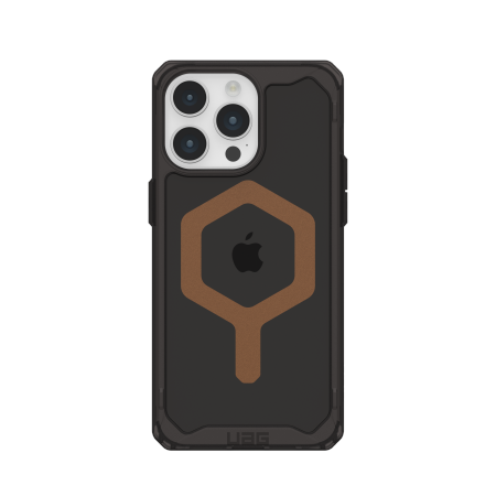 Capa UAG Plyo MagSafe para iPhone 15 Pro Max - preto e castanho
