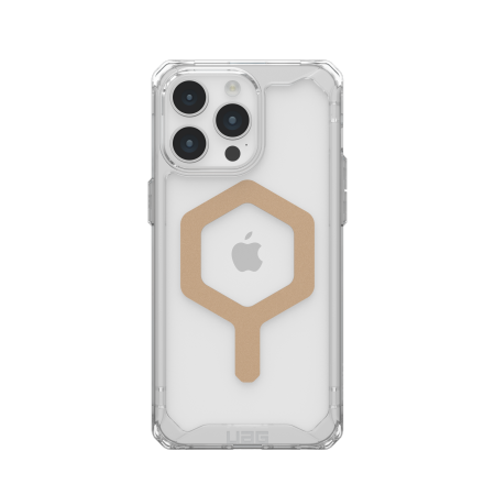 Capa UAG Plyo MagSafe para iPhone 15 Pro Max - transparente dourada