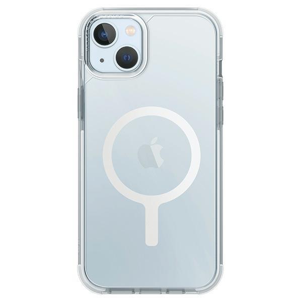 Capa UNIQ Combat Magclick para carregamento do iPhone 15 Plus - branca