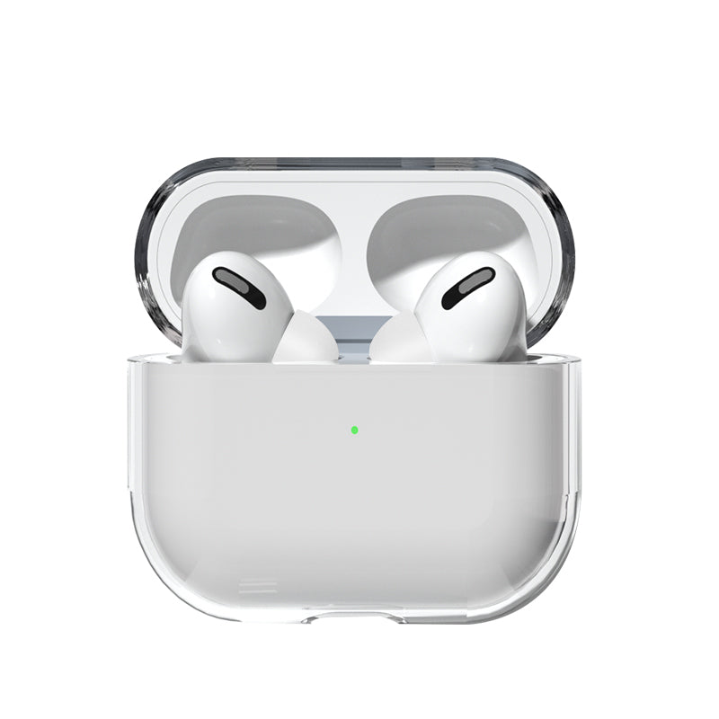 Estojo rígido e resistente para AirPods Pro, capa transparente para fones de ouvido (case A)