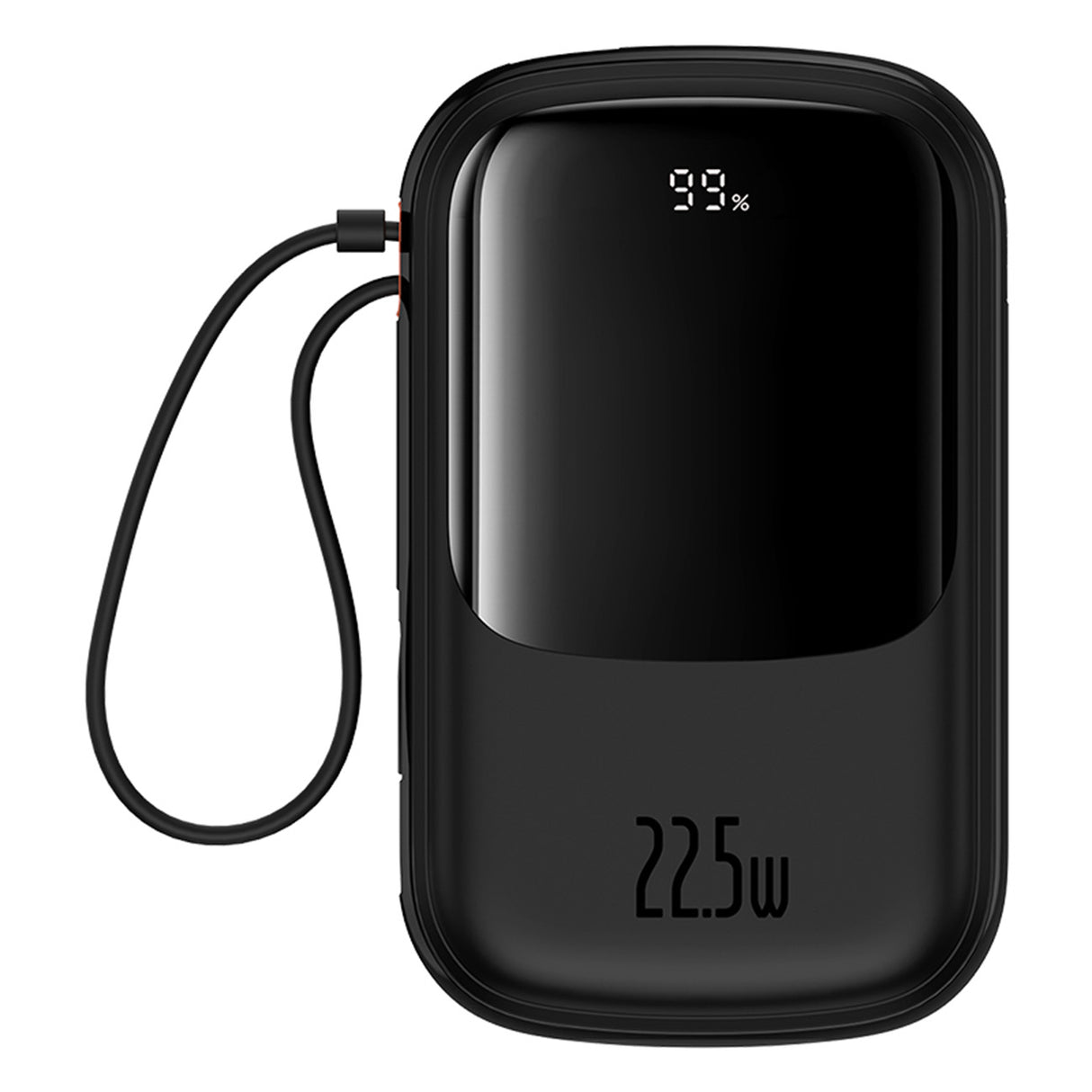 Powerbank Baseus Qpow Pro+ 20000mAh 22.5W com cabo USB-C integrado e display - preto