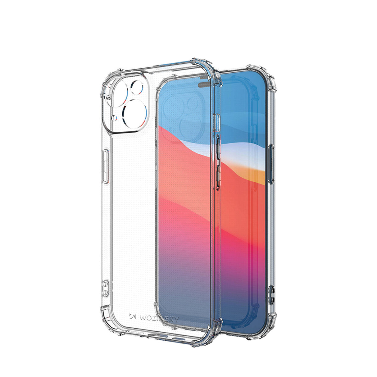 Capa Wozinsky Anti Shock para iPhone 14 Plus, capa protetora robusta e transparente.