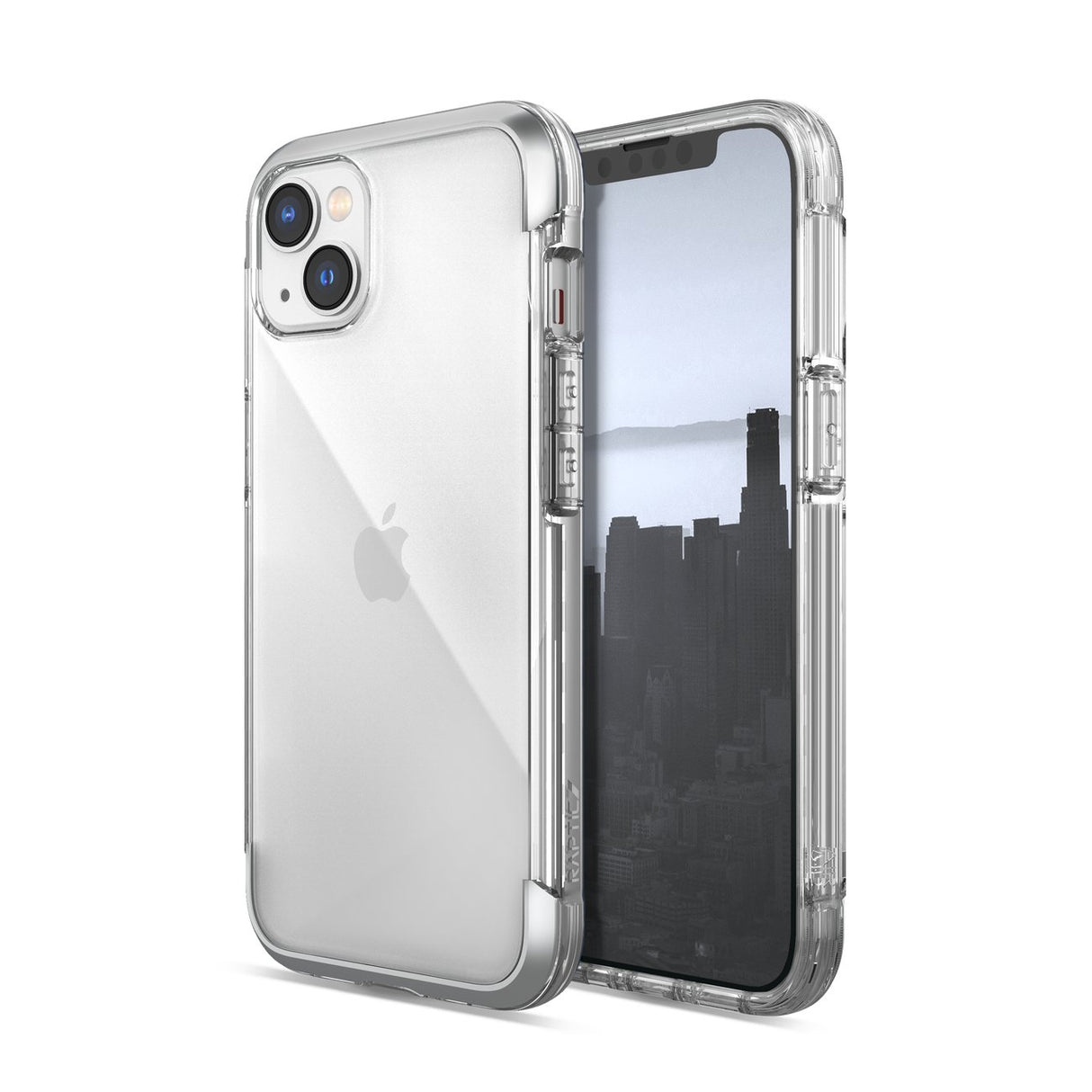 Capa Raptic X-Doria Air para iPhone 14, capa blindada prateada.