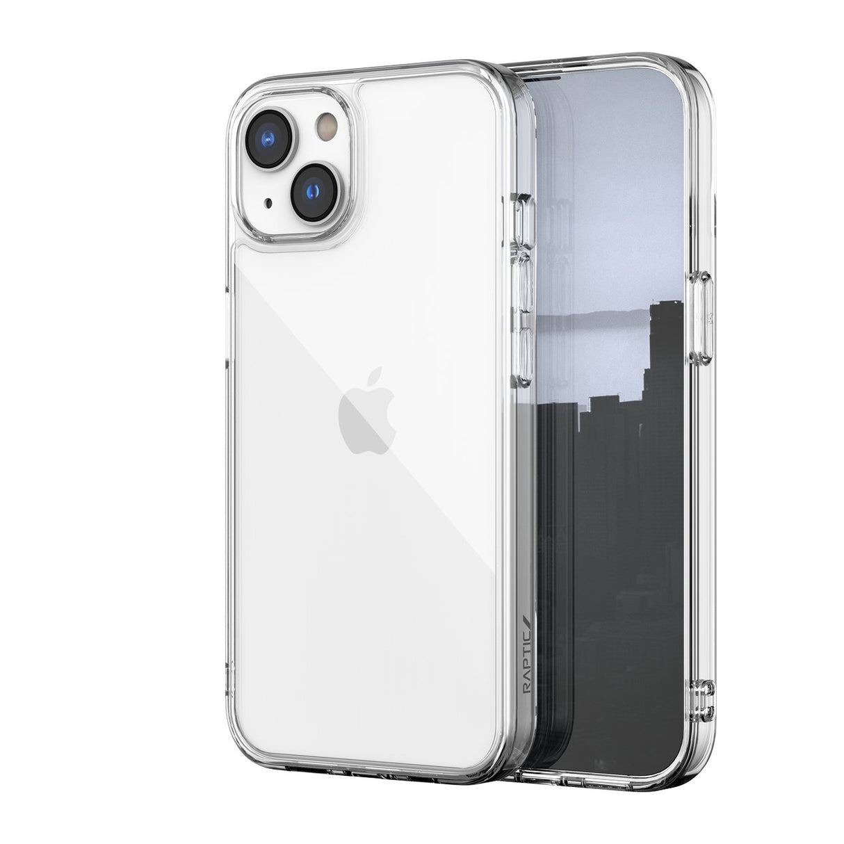 Capa Raptic X-Doria Clearvue para iPhone 14, capa traseira transparente.