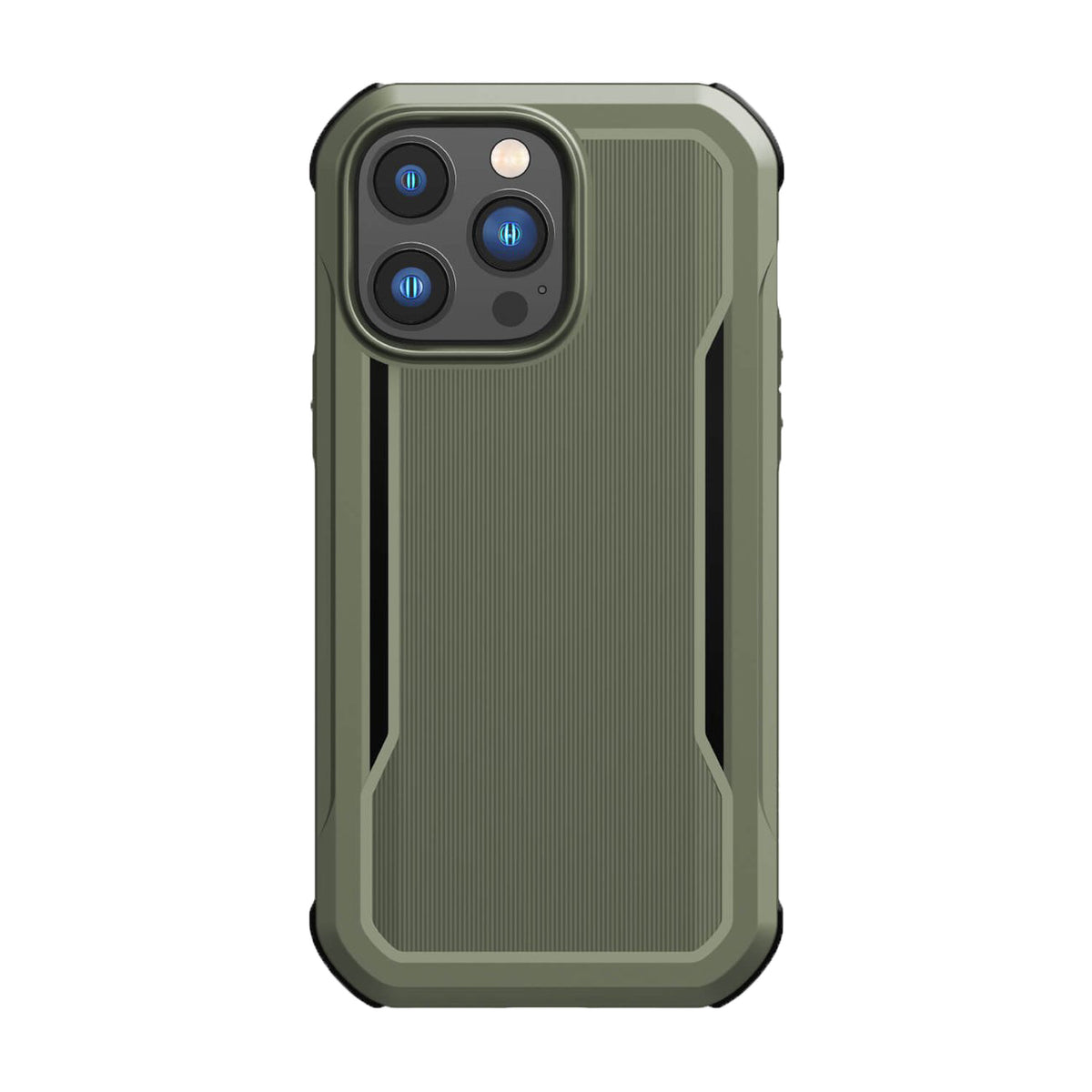 Capa Raptic X-Doria Fort para iPhone 14 Pro com MagSafe, capa resistente na cor verde.
