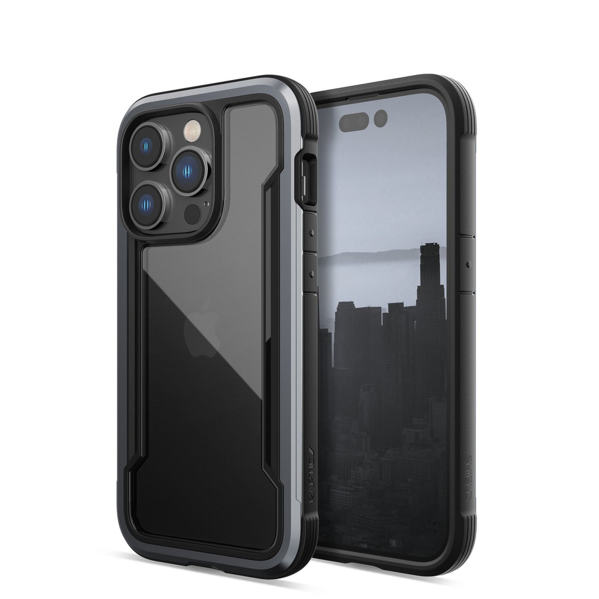 Capa Protetora Raptic X-Doria Shield para iPhone 14 Pro, pancerny, na cor preta.