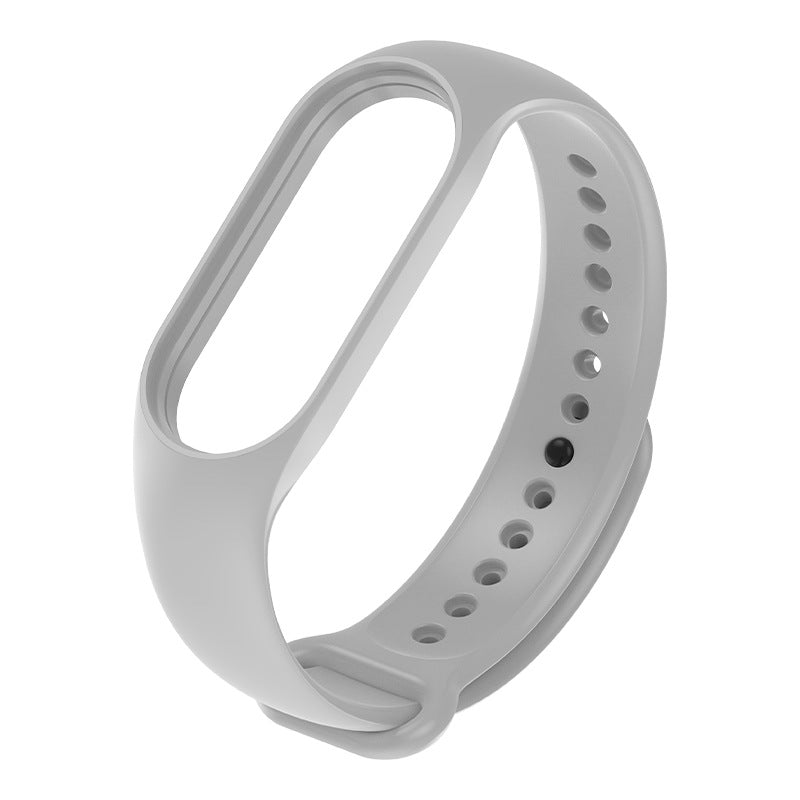 Pulseira de silicone substituível para Xiaomi Smart Band 7, cor cinza
