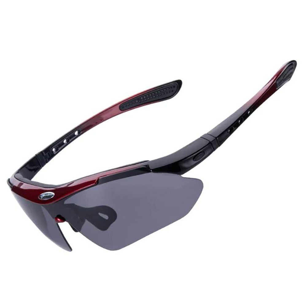 Óculos de ciclismo Rockbros 10141 fotocromáticos UV400 - vermelhos