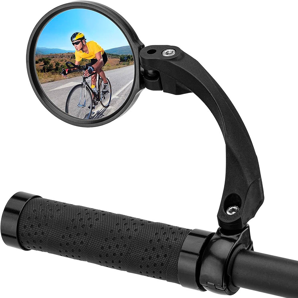 Espelho retrovisor esquerdo para bicicleta Rockbros 26210001003 - preto