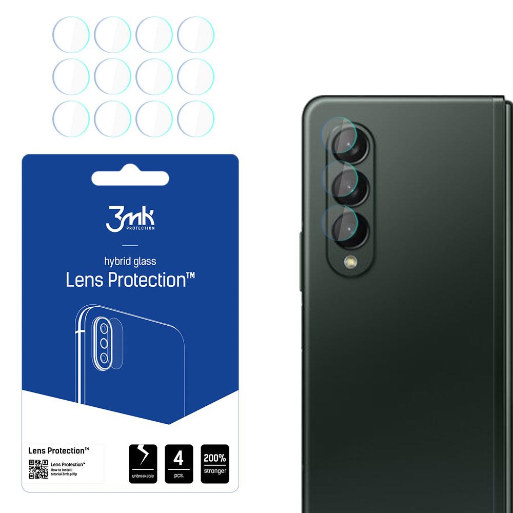 Vidro para câmera 3mk Lens Protection™ híbrido para Samsung Galaxy Z Fold 3 5G (frontal)