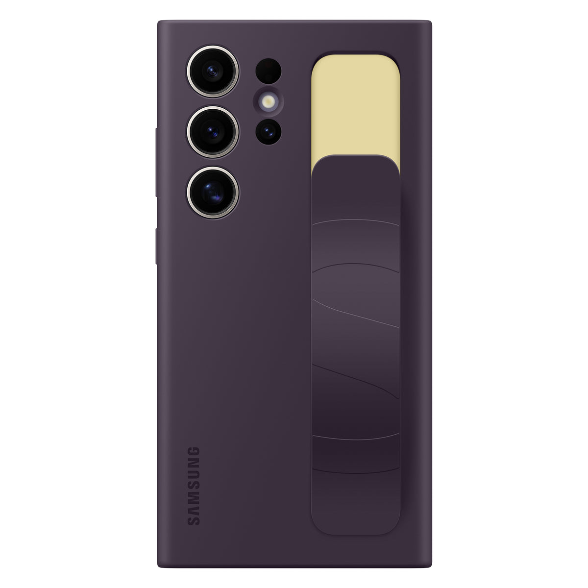 Capa Samsung Standing Grip Case EF-GS928CEEGWW com suporte para Samsung Galaxy S24 Ultra - cor violeta escura