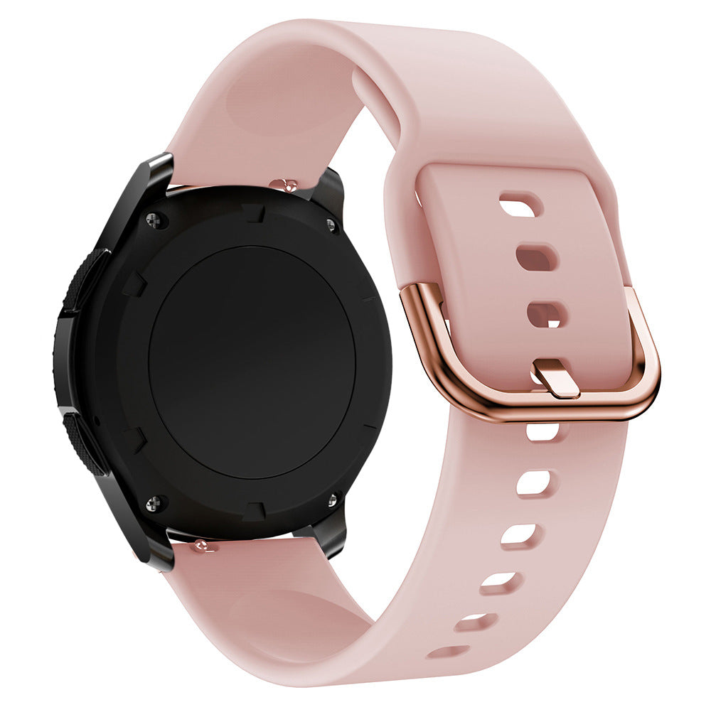 Pulseira de Silicone TYS universal para smartwatch 20mm rosa