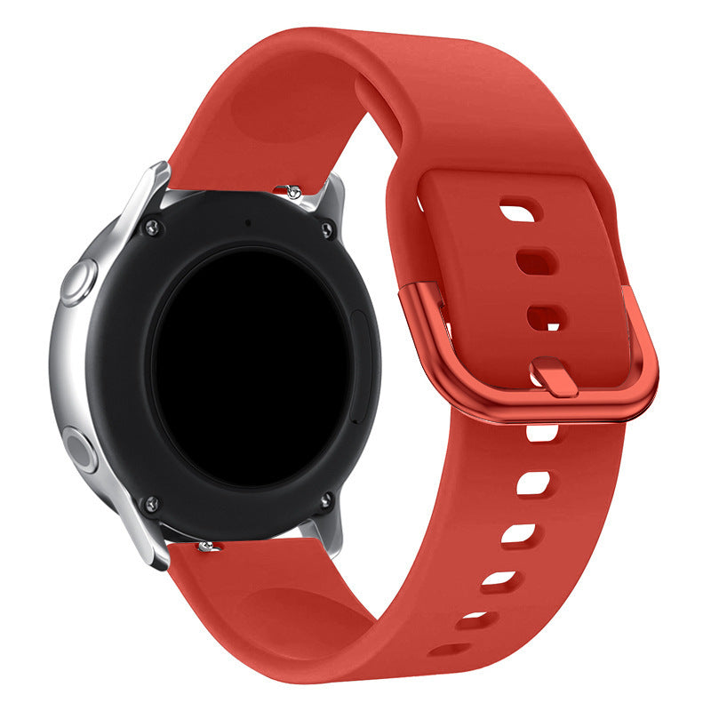 Pulseira de Silicone TYS universal para smartwatch de 20mm vermelha